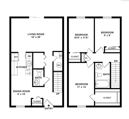 Floor plan Townhouse
