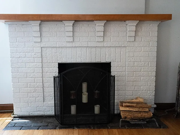 Fireplace in living room