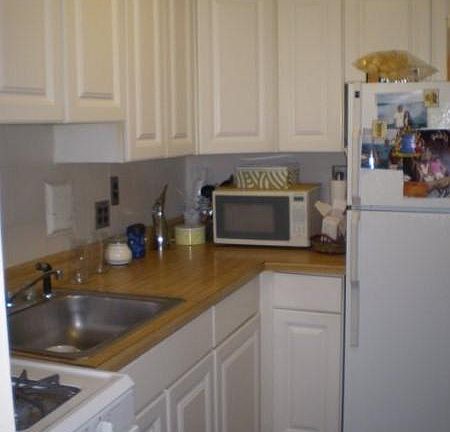 Modern kitchen with NY views