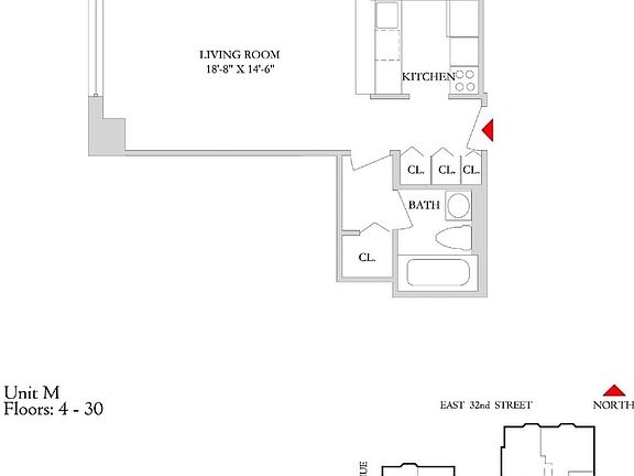 2nd image of 151-155 E 31st St #E29m