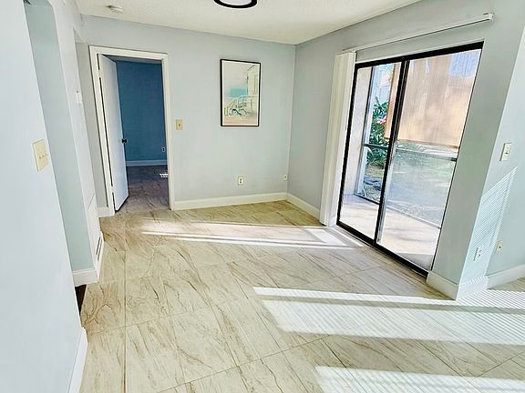 Dining room and slider to small patio