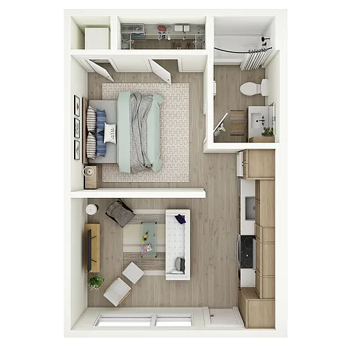 Floor plan Studio - MFTE - e20.1