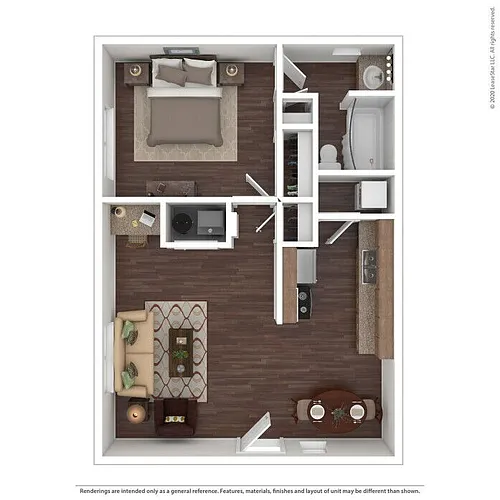 Floor plan 1x1 Granite