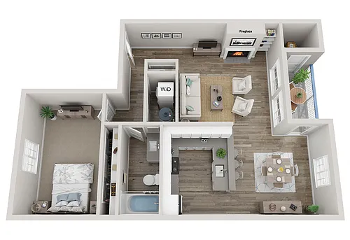 Floor plan 1X1