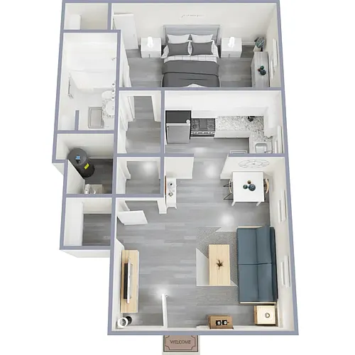 Floor plan 1 Bedroom