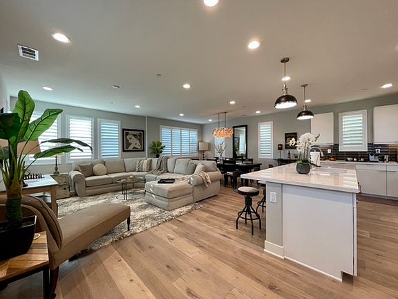 2nd floor Open living area and kitchen