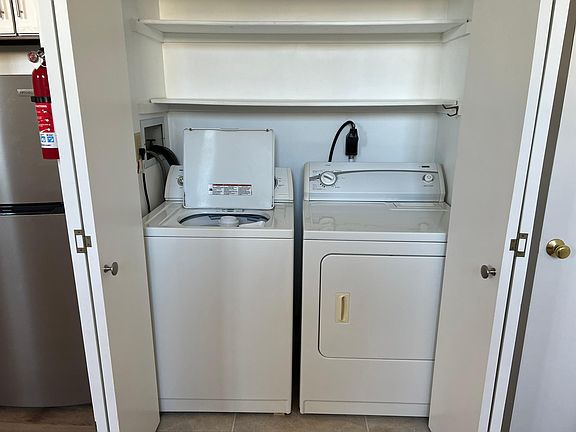 full size washer/dryer in unit