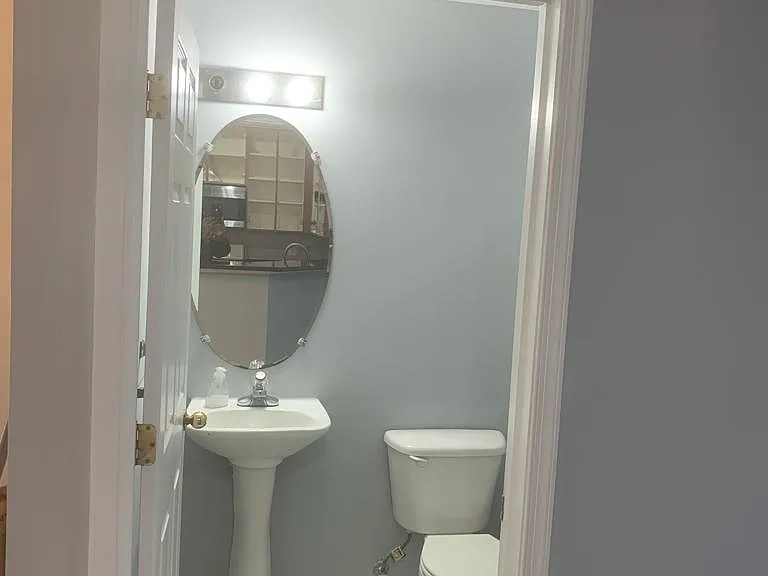 Half bathroom/powder room on first floor