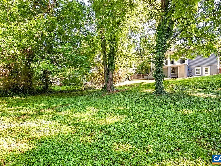 Fenced in backyard