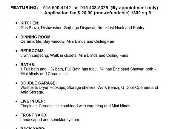 Amenities