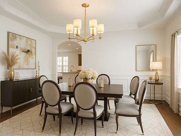 Formal Dining Room (Virtual staging has been used for illustrative the final wall looks)