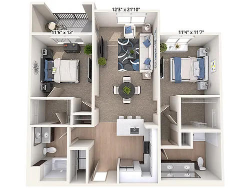 Floor plan B10-M-Two