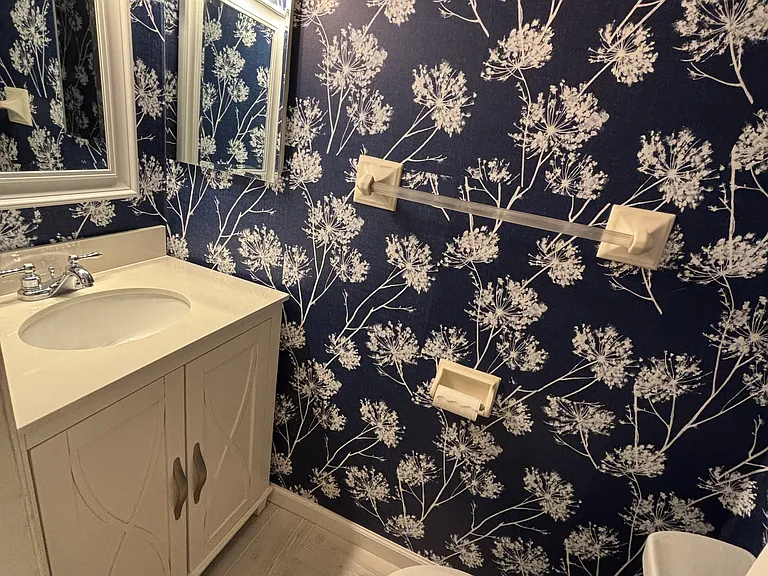1/2 bath renovated, 1st floor, renovated in 2024