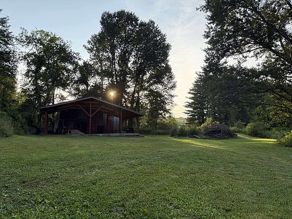 the stage at the back of the property