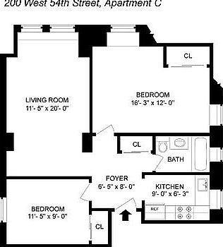 5th image of 200 W 54th St Penthouse C