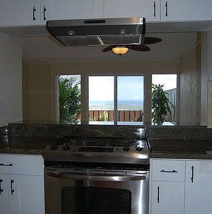 Kitchen pass-through with view