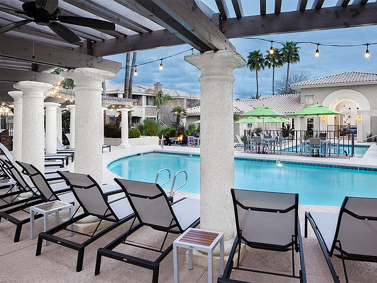 Resort-style pool and sundeck