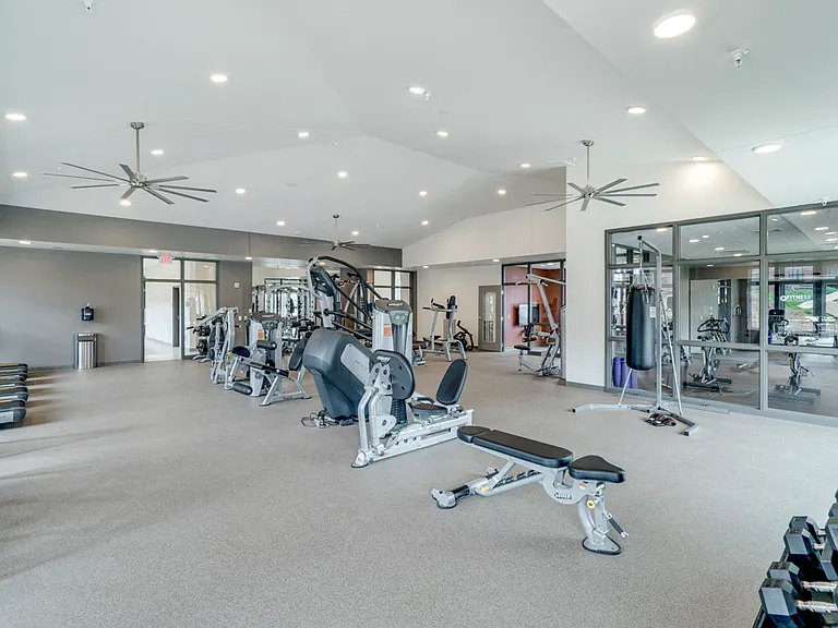 Our fitness center is available 24/7 for our residents.