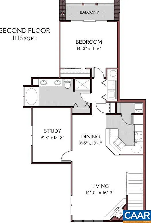 1 bed, 1.0 bath, 1116 sqft, $1,945 — Photo 2