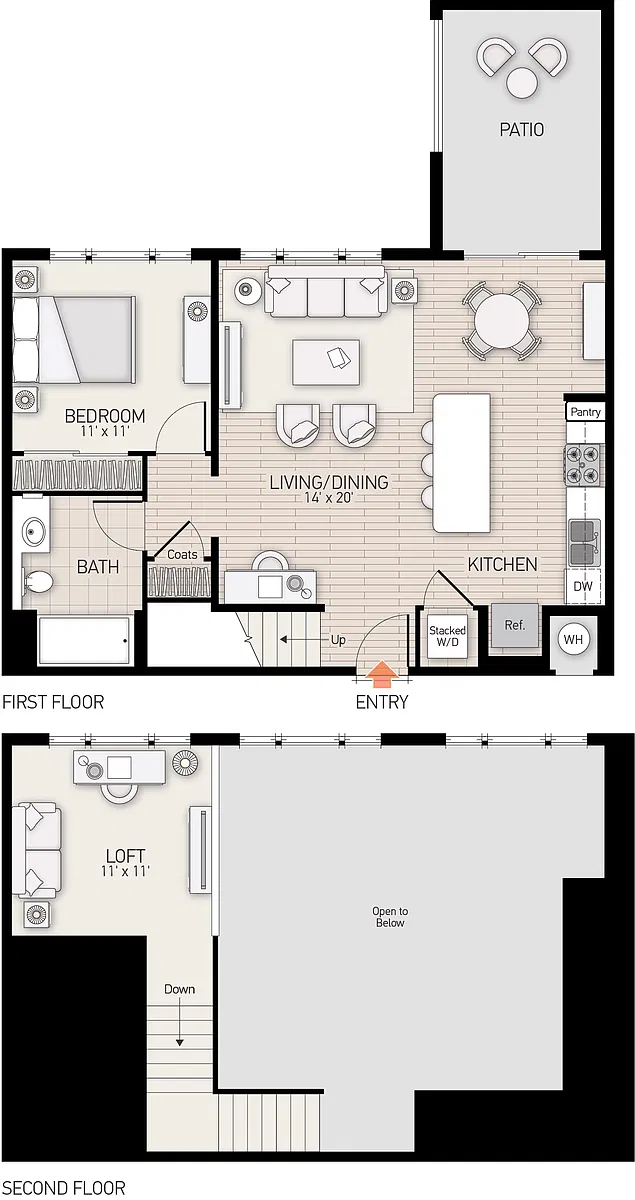 Floor plan River View I - Plan K