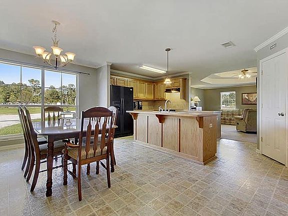 Open kitchen with great view