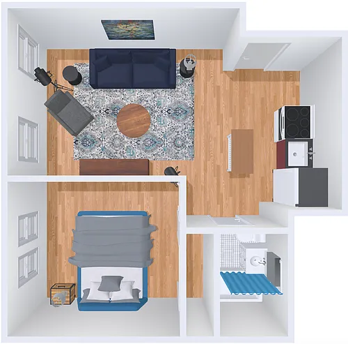 Floor plan studio 1