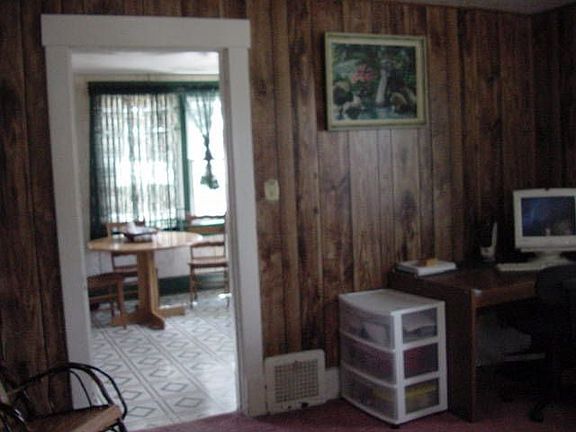 Computer room opens into spacious kitchen