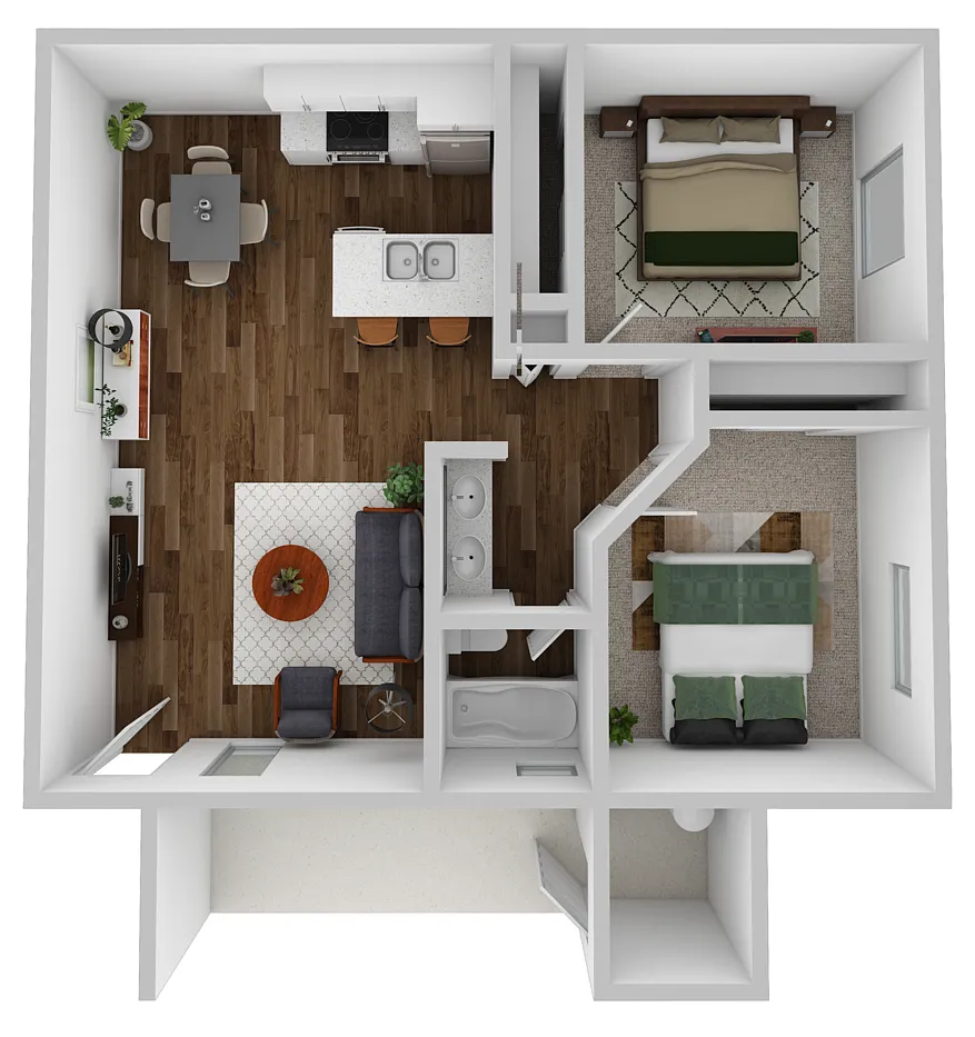 Floor plan 2 Bedroom