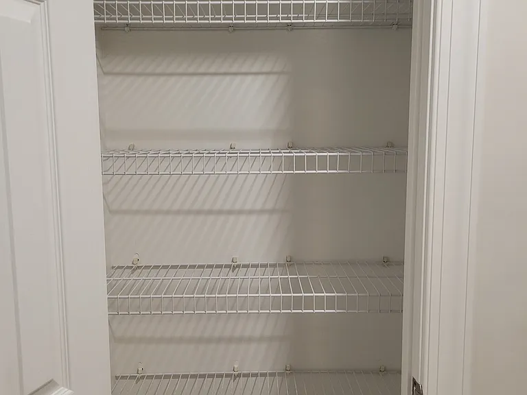 Linen closet for the common bathroom
