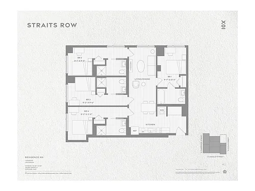 Floor plan Private Bedspace in a D1 with Roommates