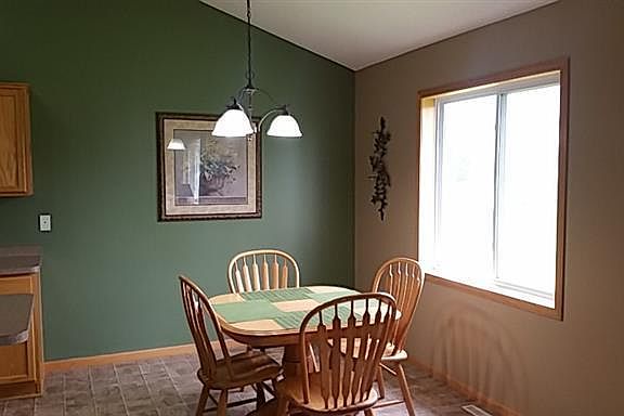 Dining room overlooking backyard.