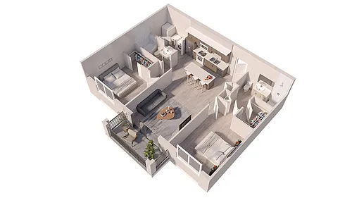 Floor plan 2BRB