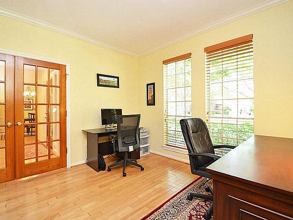 French doors featured in the study with lots of great natural sunlight!