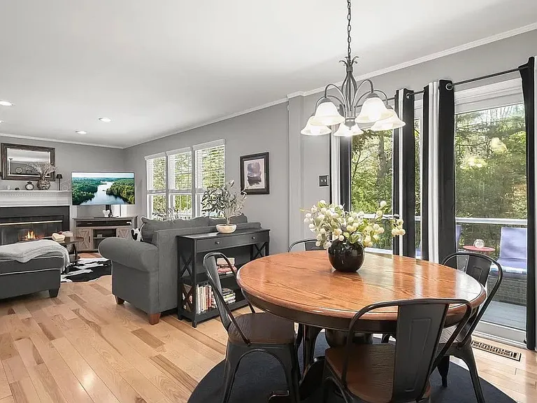 Family room/ Breakfast area opens to deck