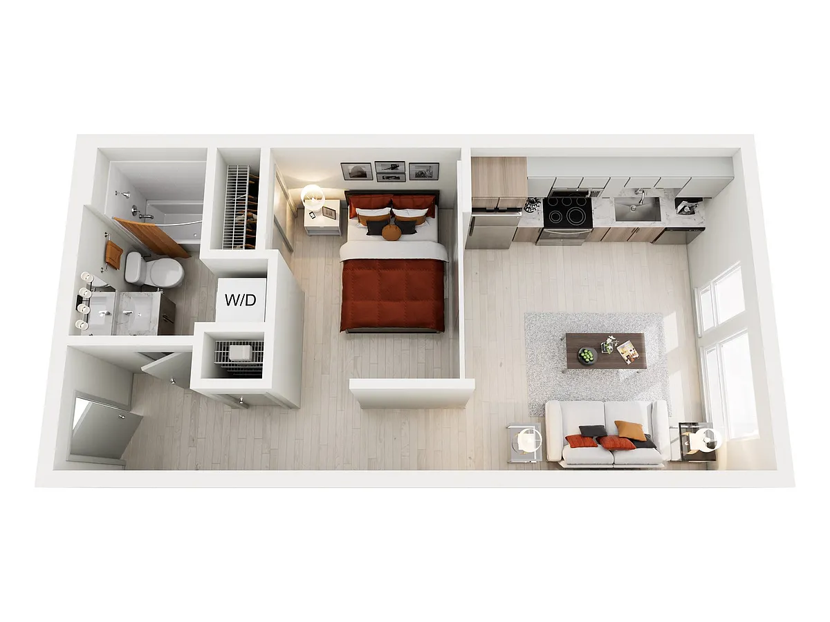 Floor plan Studio M