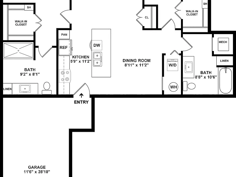 B1G Floor plan W Dimensions B1G Floor plan W Dimensions