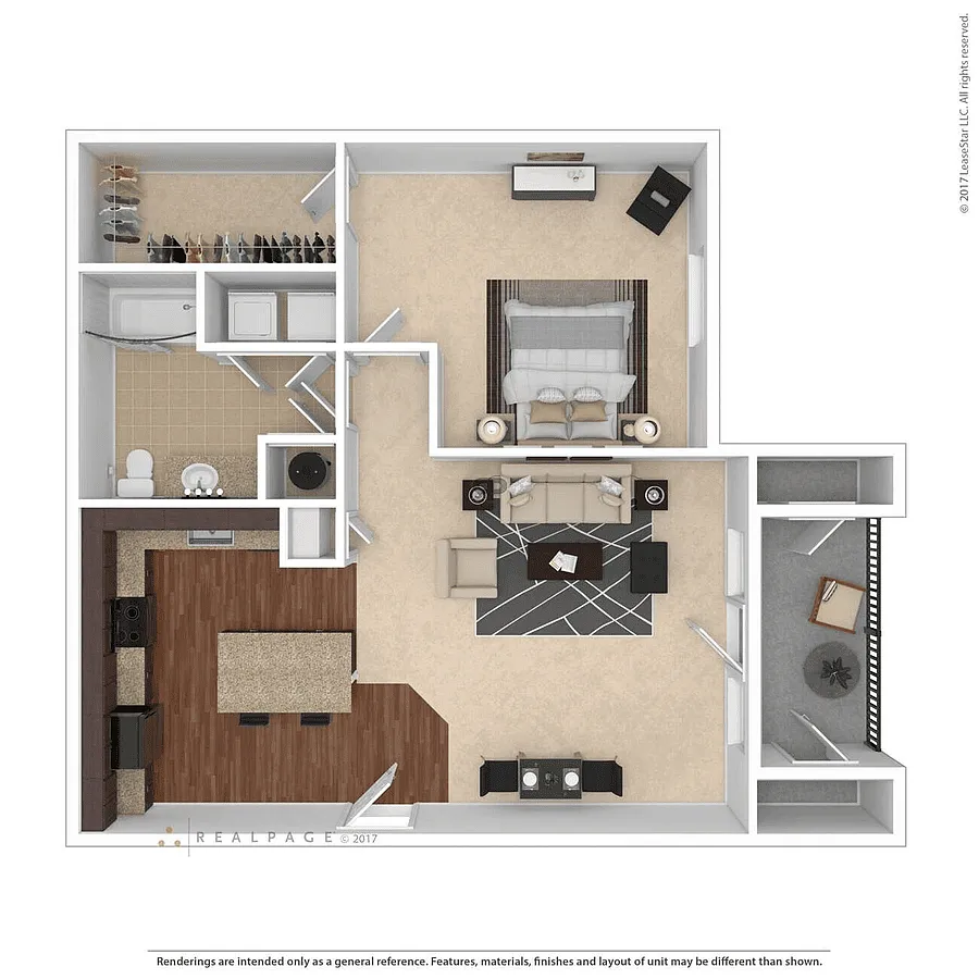 Floor plan 1 Bedroom Plus