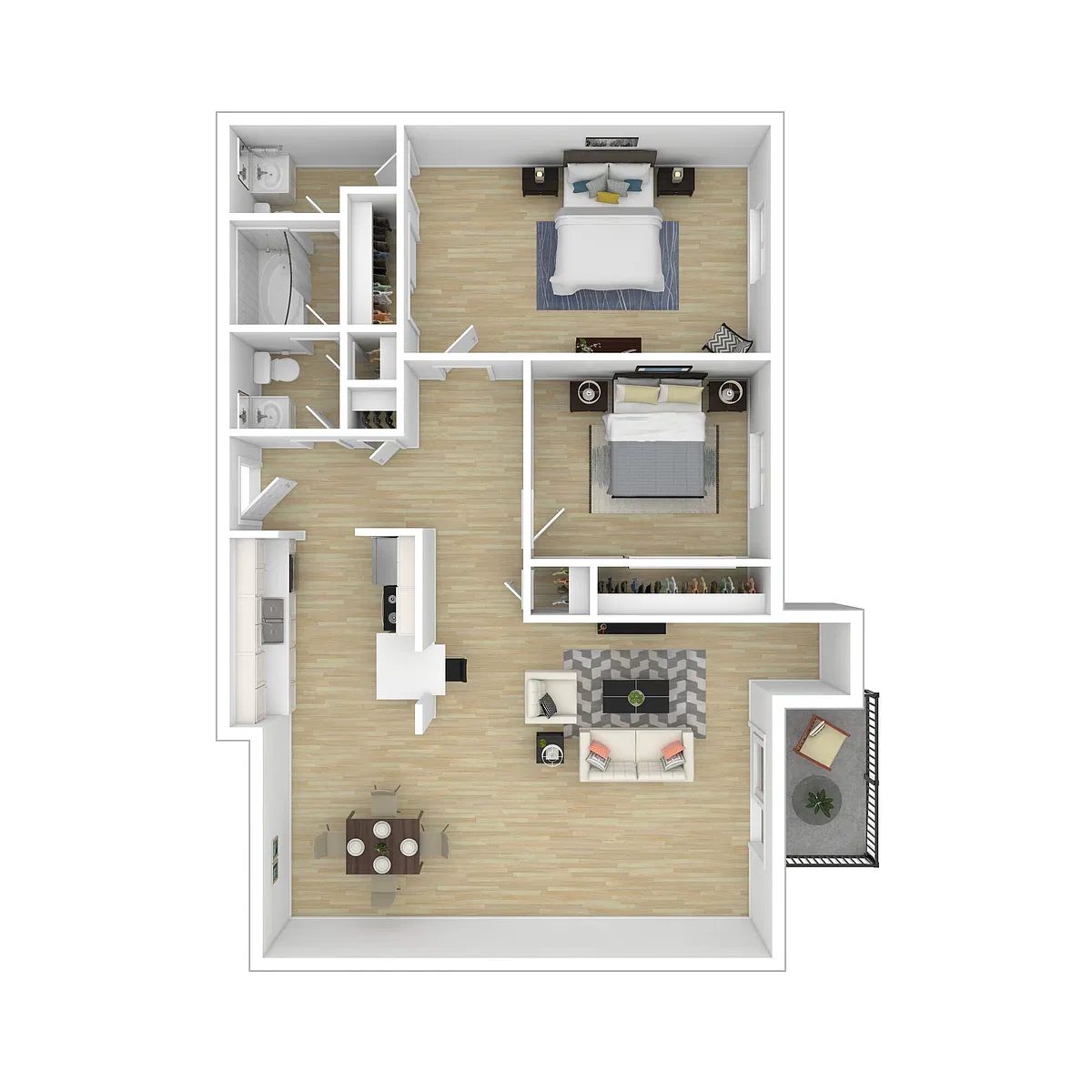 Floor plan The Daisy - Renovated