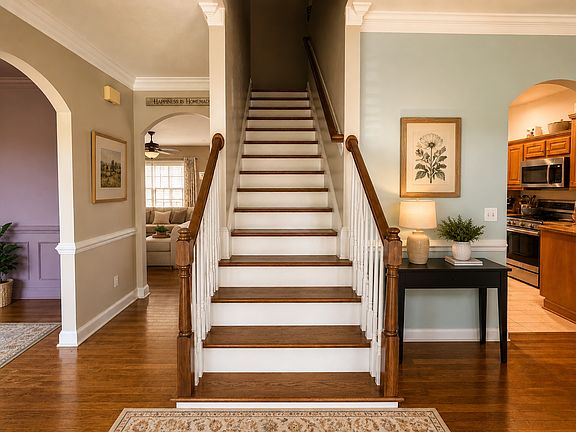 Entryway of the split colonial