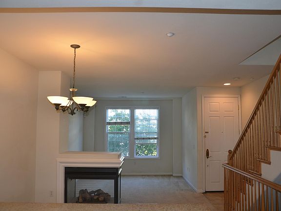 Living room with fireplace!