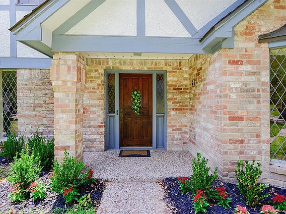 Welcoming front porch entrance to the home.