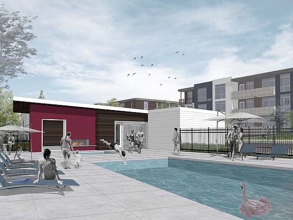 Enjoy the pool, hot tub, fitness center and two-way fireplace at our resident clubhouse!