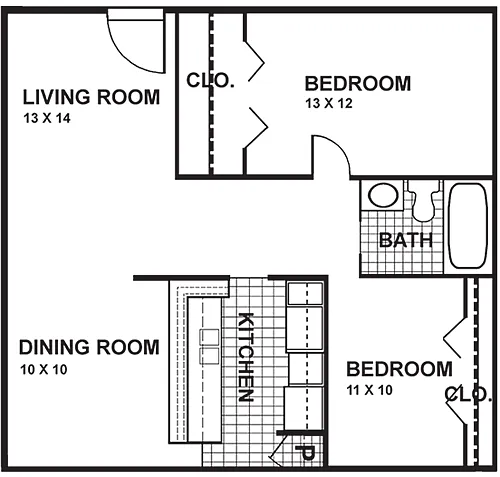 Floor plan B 21