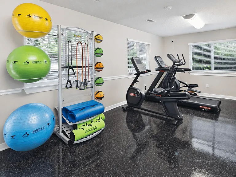 Fitness Center with Cardio and Yoga Station