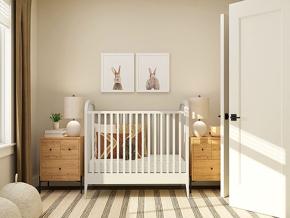 Secondary bedrooms are the perfect space for children.