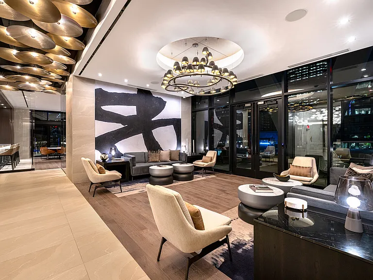 The amenity floor at Three Light Luxury Apartments