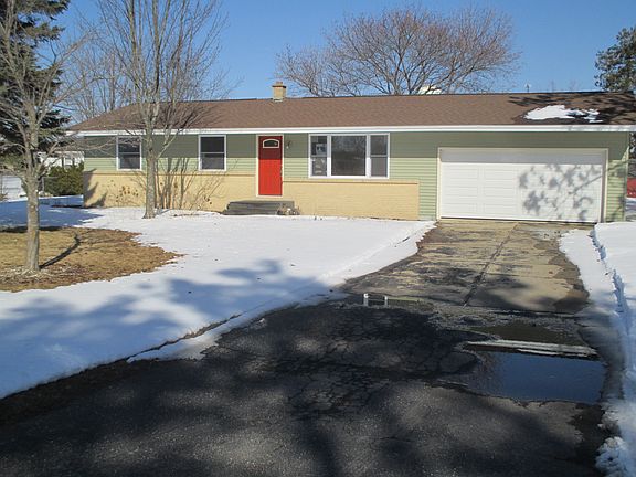 Front view, new siding