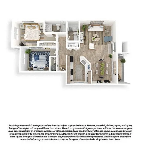 Floor plan 2x2 Premium