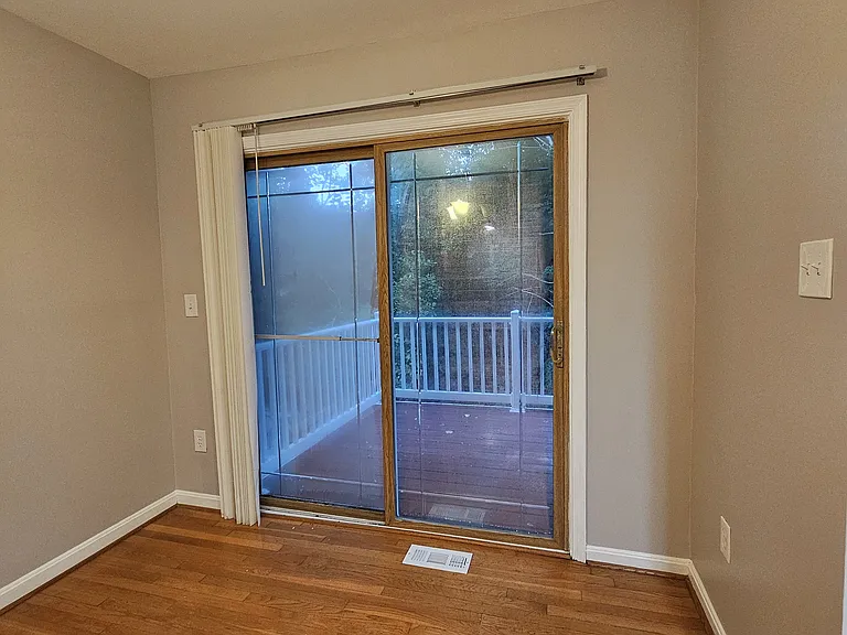 Dining room with deck entrance