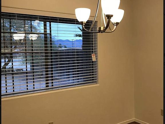 Dinning room: The entire home has porcelain tile.